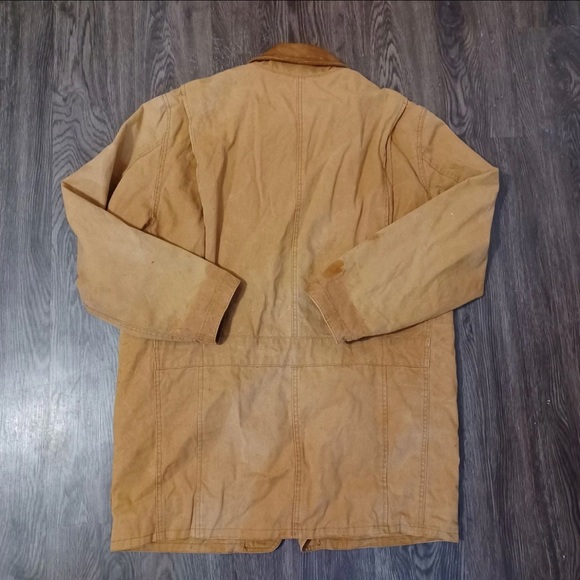 Vintage Banana Republic Canvas Field Chore Coat Jacket Distressed Size S -1456. - Picture 2 of 9